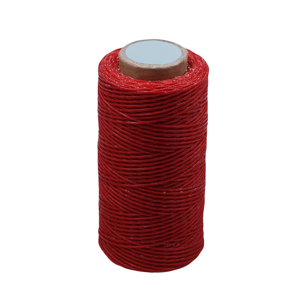 LMDZ 150D 250M Leather Craft Sewing Waxed Thread Heavy Duty Waxed Coarse Whipping Thread 1mm Leather Hand Stitching Multi Color: 3482