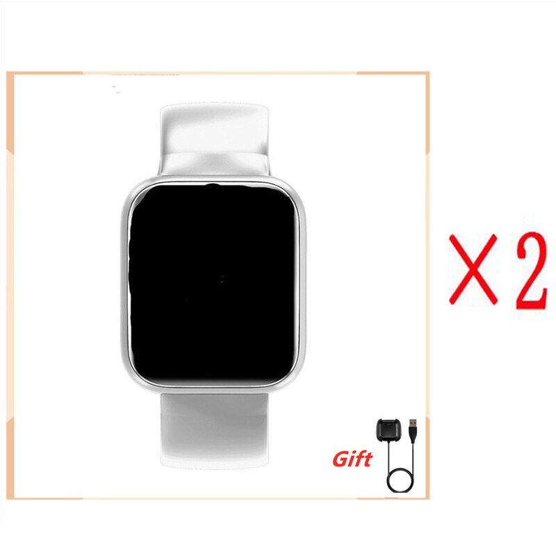 Link Vip-2222 Per Gli Uomini di Acciaio Astuto Della Vigilanza di Frequenza Cardiaca Misuratore di Pressione Sanguigna Monitor Delle Donne di Sport di Forma Fisica di Smartwatch Orologi 2020: 2white