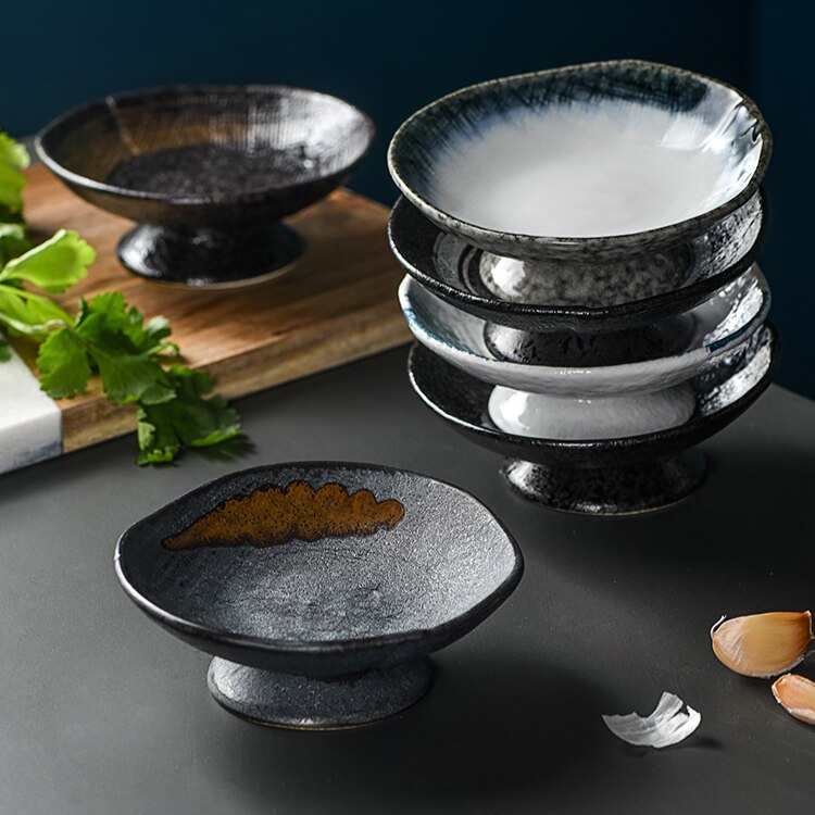 Japanese Plates Ceramic Pasta Dessert Restaurant Supplies Dinner Plate Kitchen Serving Platos De Cena Tableware DF50PZ