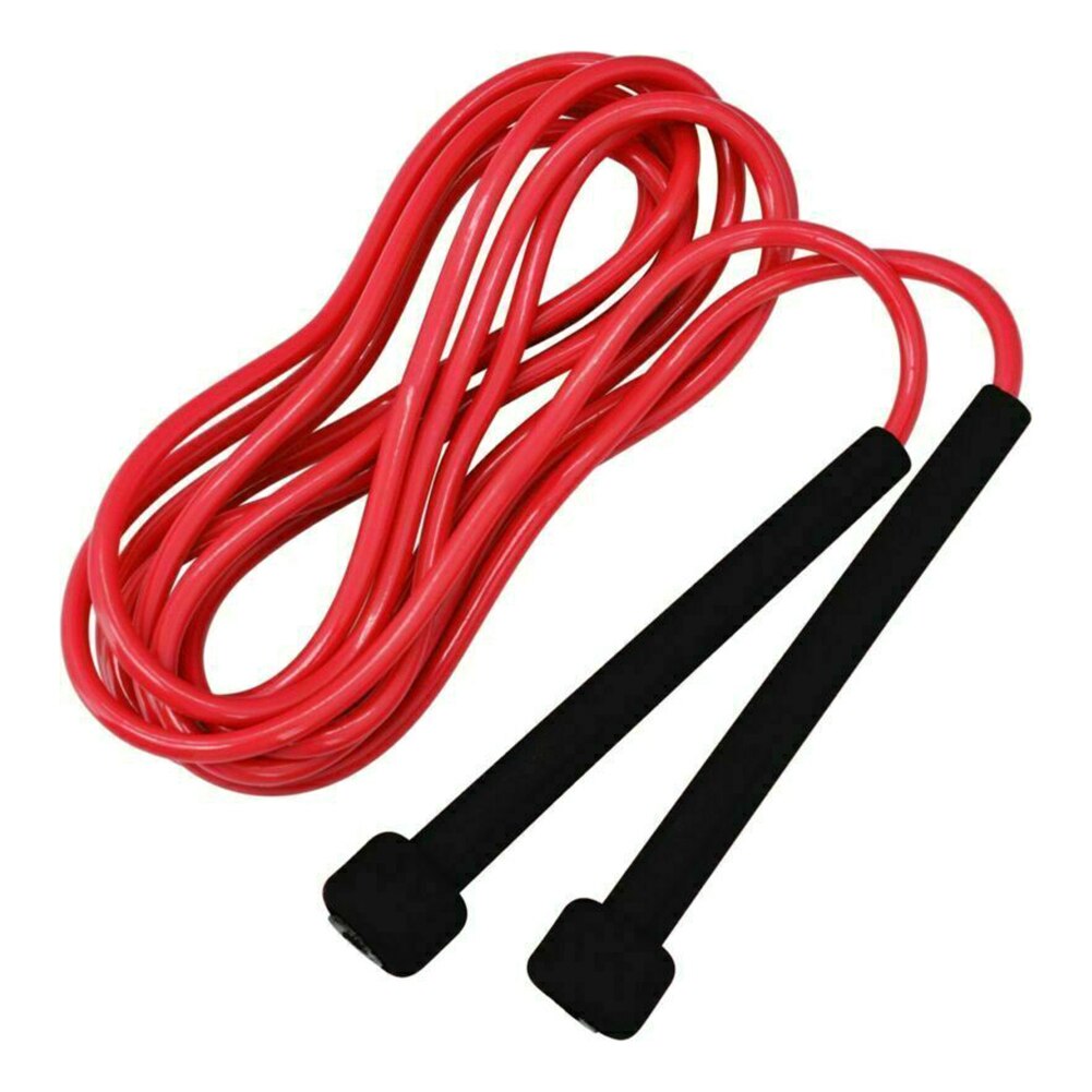 Hometrainer, touwtjespringen, boksen, springen, crossfit, afslankoefening voor unisex volwassenen, fitnesstraining: Rood