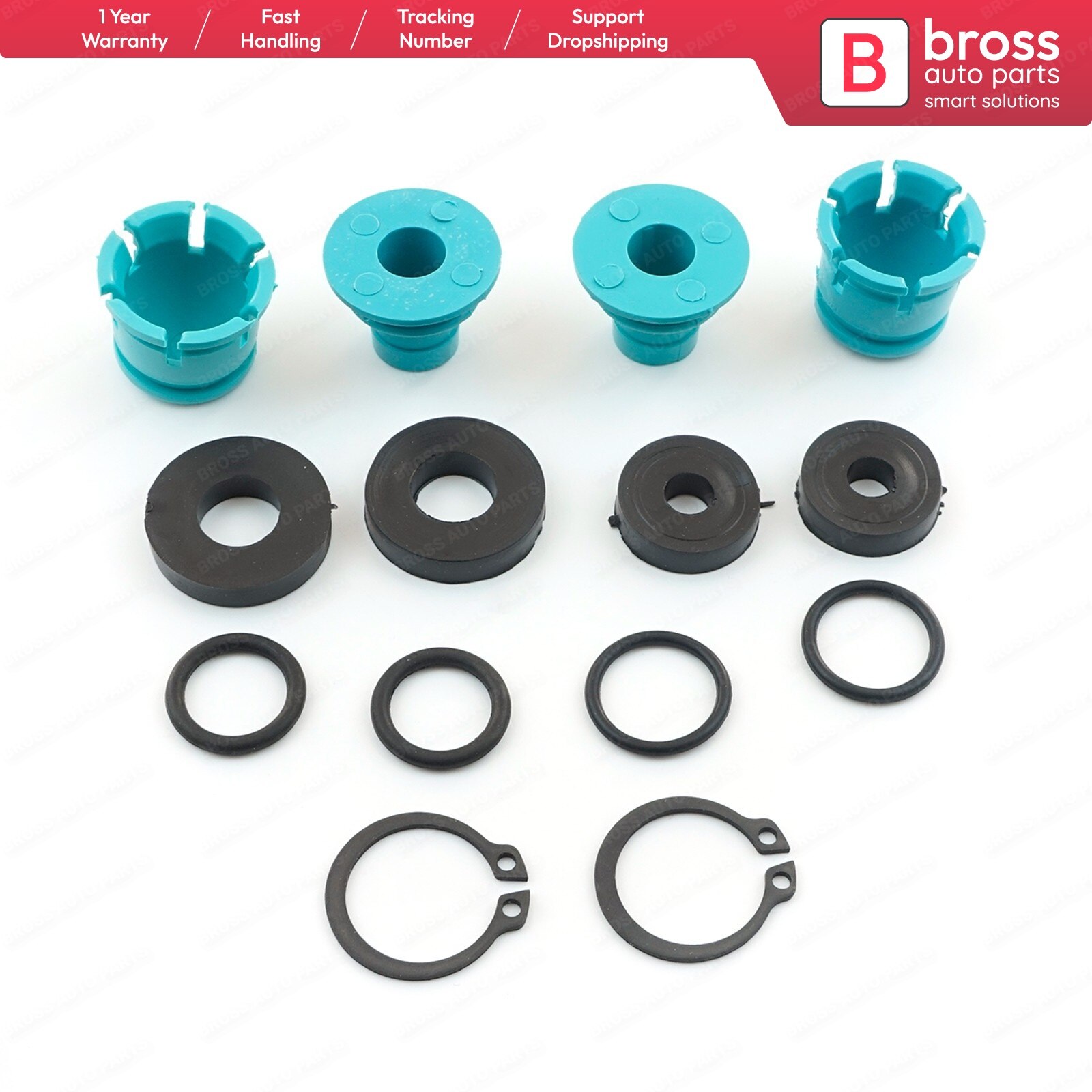 Bross bsp 939 girhåndtak girvelger reparasjonssett 758223, 0758223 til opel astra vectra zafira corsa tigra