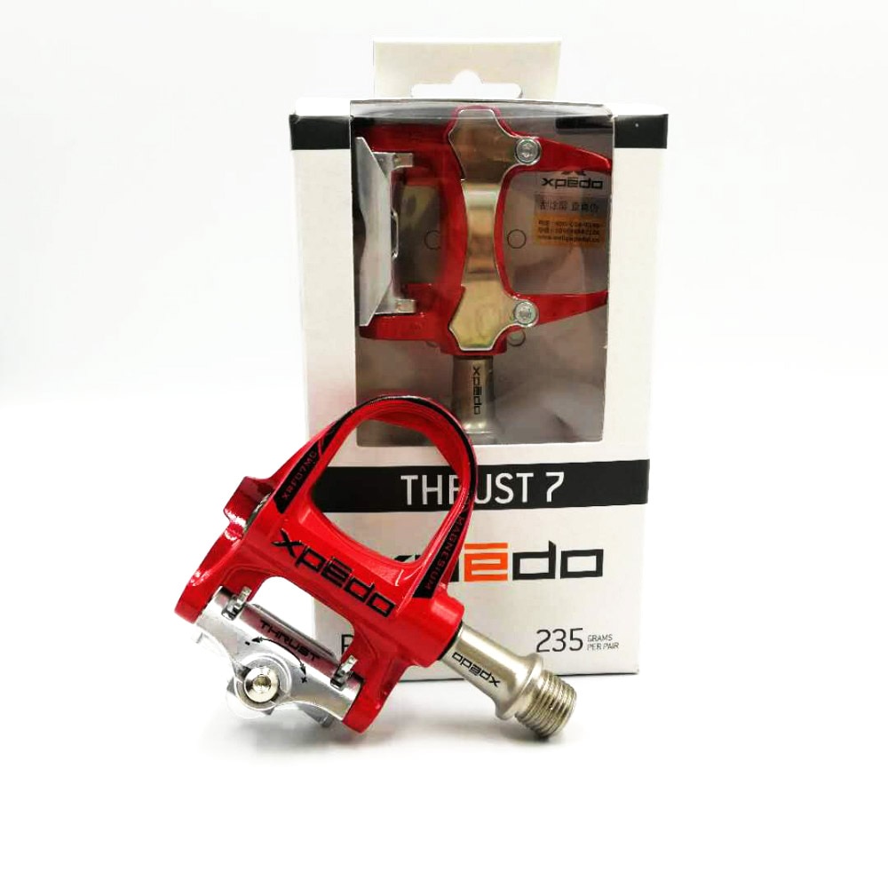 Xpedo Wellgo XRF07MC 235g alloy Road Bicycle clipless Pedals with 2 pairs look keo Compatible cleats self locking bike pedals