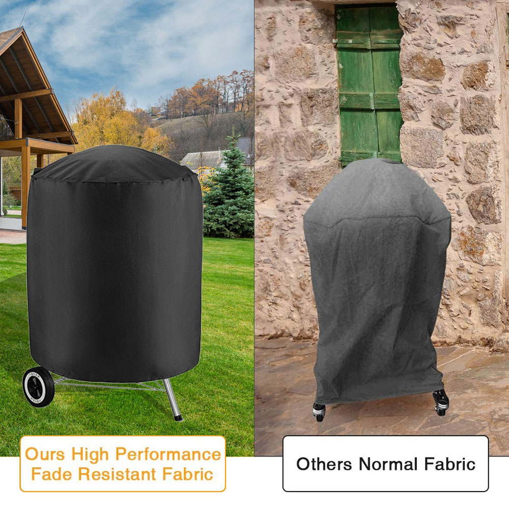 Grill Cover Round Rectangle Outdoor Waterproof Oxford Cloth Stove BBQ Protective Covers Heavy Duty Dustproof Garden Accessories