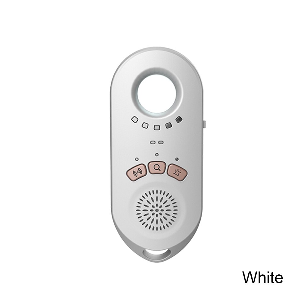XT08 Vibration Alarm Camera Detector Infrared Trip Hotel Anti-eavesdrop Anti-candid Anti-tracking Smart AI Chip GPS Detection: White