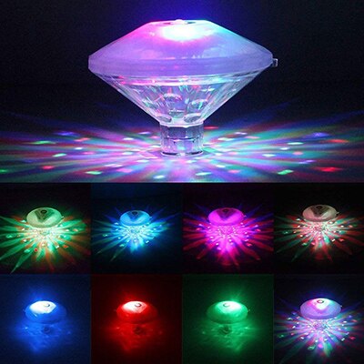 Floating Underwater Swimming Pool Light LED Disco Party Light Glow Show Fountain Fish Tank Aquarium Pond Tub Spa Lamp: 1PCS