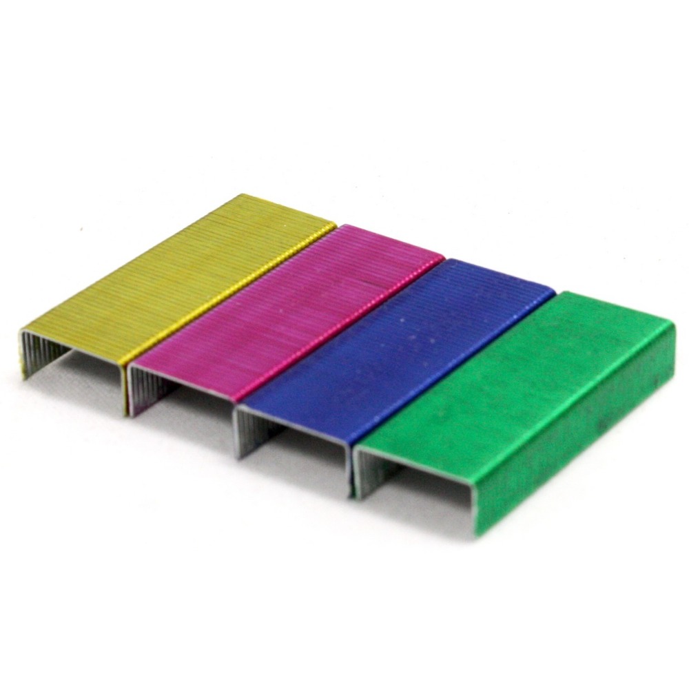 4Packs x 800Pcs Colorful Metal Staples 12# 24/6 Ro... – Grandado