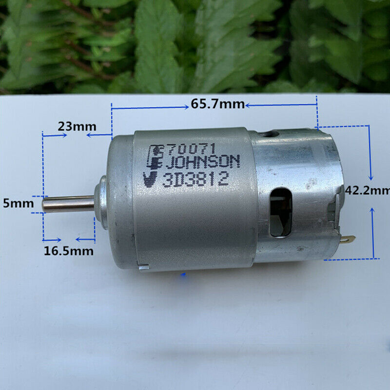 JOHNSON 775 DC Parts Motors Electric-Power-Tool Drill High-Speed 24000RPM Large Torque DC 12V 18V 20V with Cooling Fan