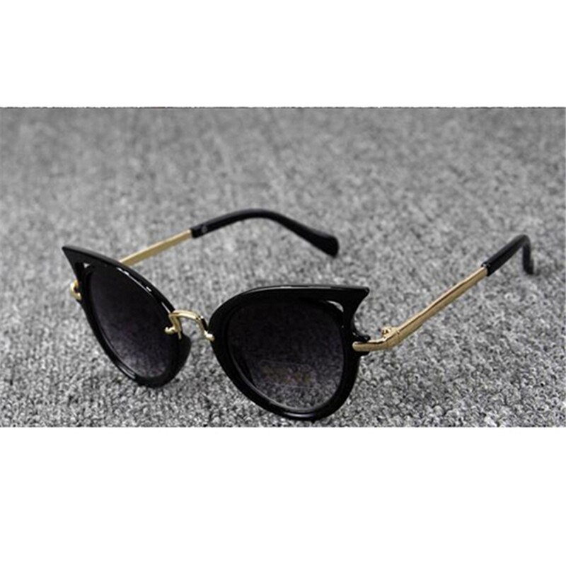 Iboode cat eye mærke solbriller til børn pige dreng sød solglas børn gradient  uv400 kawaii dejlige briller