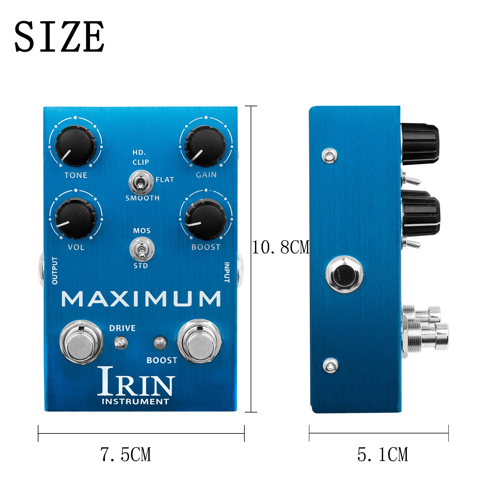 IRIN Electric Guitar Effects Pedal ZIP AMP TAICHI TAUREN UZI AMERICAN AC TONE CALIFORNIA BRITISH EXTREME MAXIMUM Band Controller