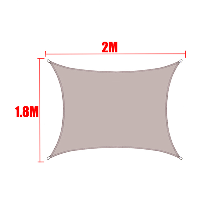 Kaki Alle maten Waterdicht Zonnescherm Zeil Vierkant Rechthoek Driehoek Tuinterras Luifel Zwembad Schaduw Kamp Wandelen Tuin Luifel: Paars