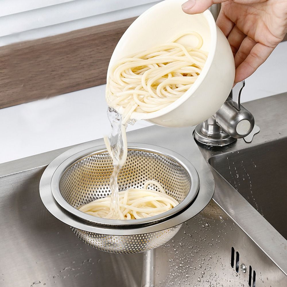 Drain Water Basket Sink Drain Basket Kitchen Basin Organizer Swan Shape Drain Strainer Basket Hanging Stainless Steel