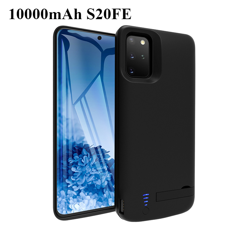 10000mAh Bateria Externa For Samsung Galaxy S10 S10e S10Plus S20 Plus Ultra FE Battery Charger Case Charger Cover Powerbank Case: Dark Grey