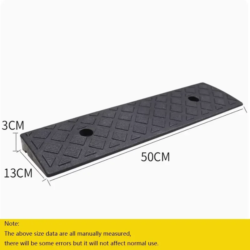 3 cm hoge auto-toegangshelling driehoek pad snelheidsreductiemiddel duurzame drempel voor auto motorfiets zware rolstoel rubberen wiel x1: Army Green