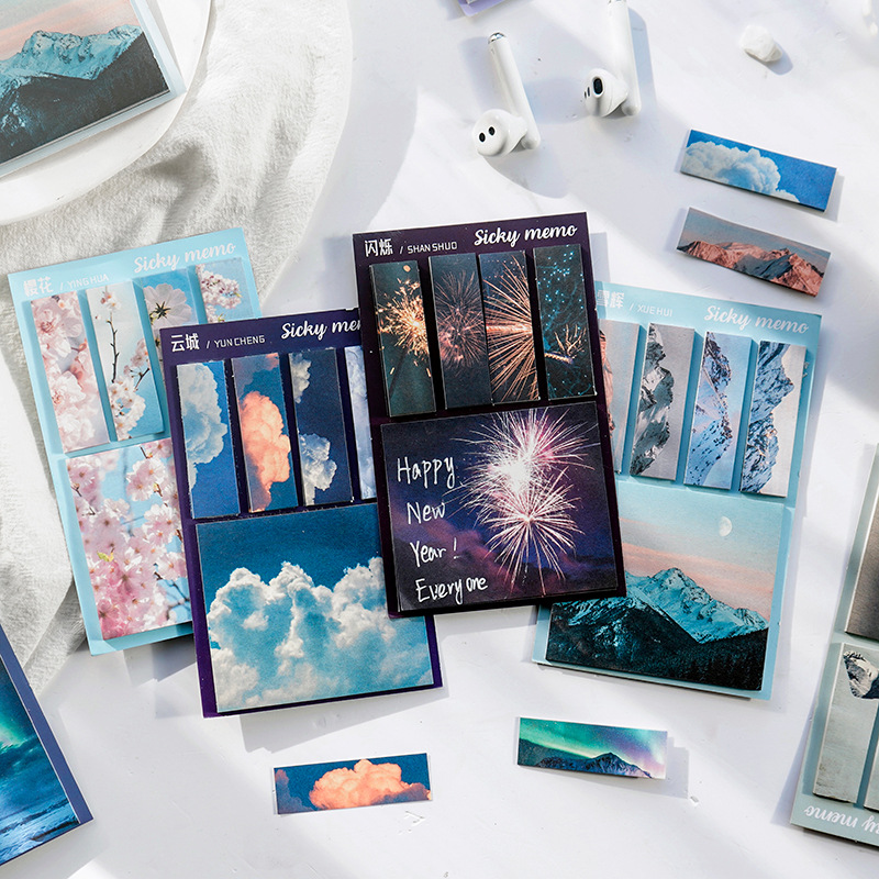 Domikee Leuke Creatieve Zelfklevende Kantoor School Memo Pad Student Draagbare Sticky Notes Pad Index Label Briefpapier Leveringen