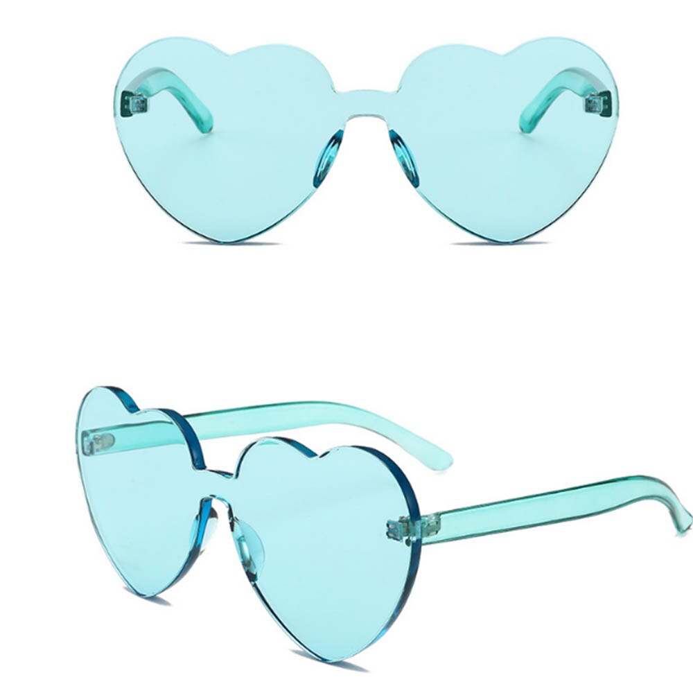 Liebe Herz Form Sonnenbrille Frauen Randlose Rahme... Vicedeal