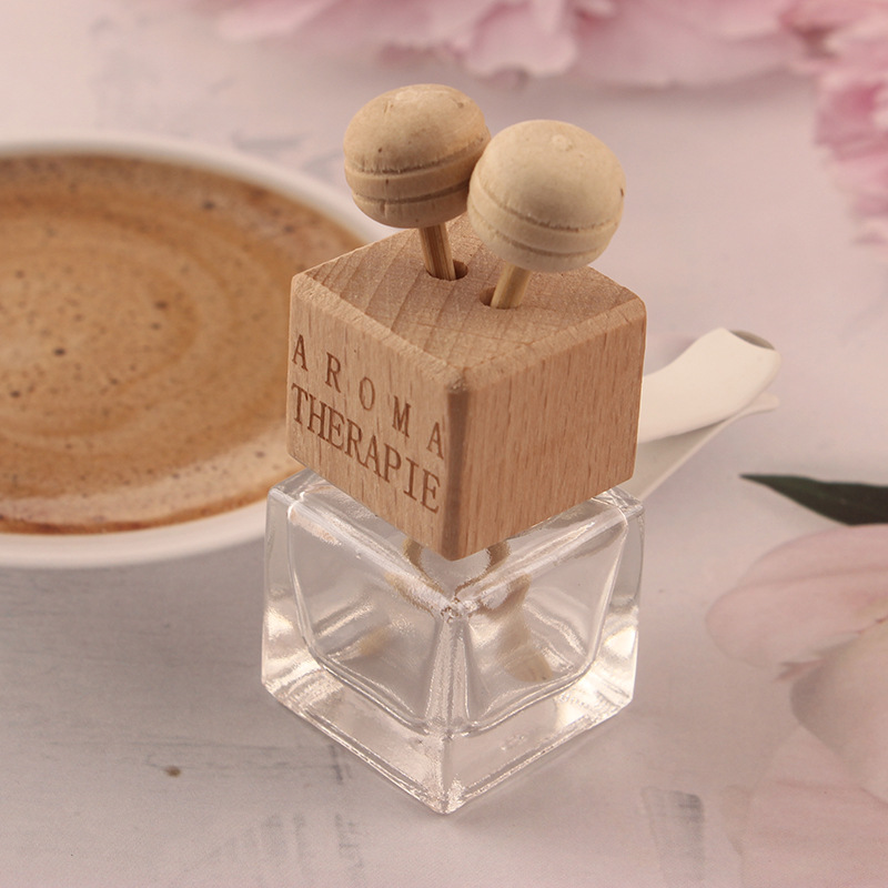 8Ml Auto Luchtverfrisser Parfum Clip Lege Glazen Fles Geur Ornament Uitlaat Diffuser Lege Etherische Olie Glas