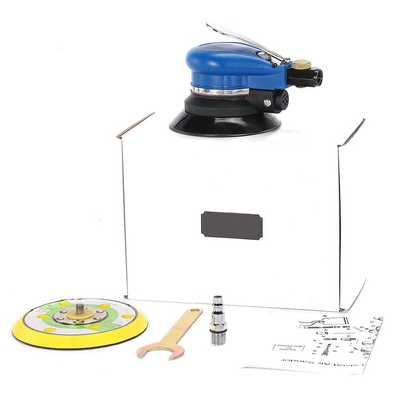 5 inch luchtgedreven excentrische schuurmachine 125 mm dubbele pneumatische schuurmachines luchtschuurmachine & polijstmachine voor auto en metaal