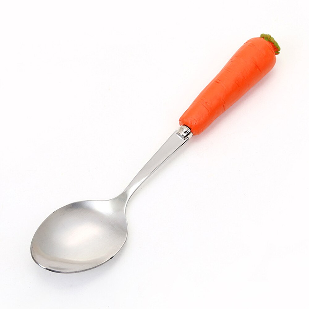 Baby Feeding Spoon Stainless Steel Tableware Dessert Spoon for Children Fork Baby Gadgets Feedkid Children's Cutlery for Kids: C spoon