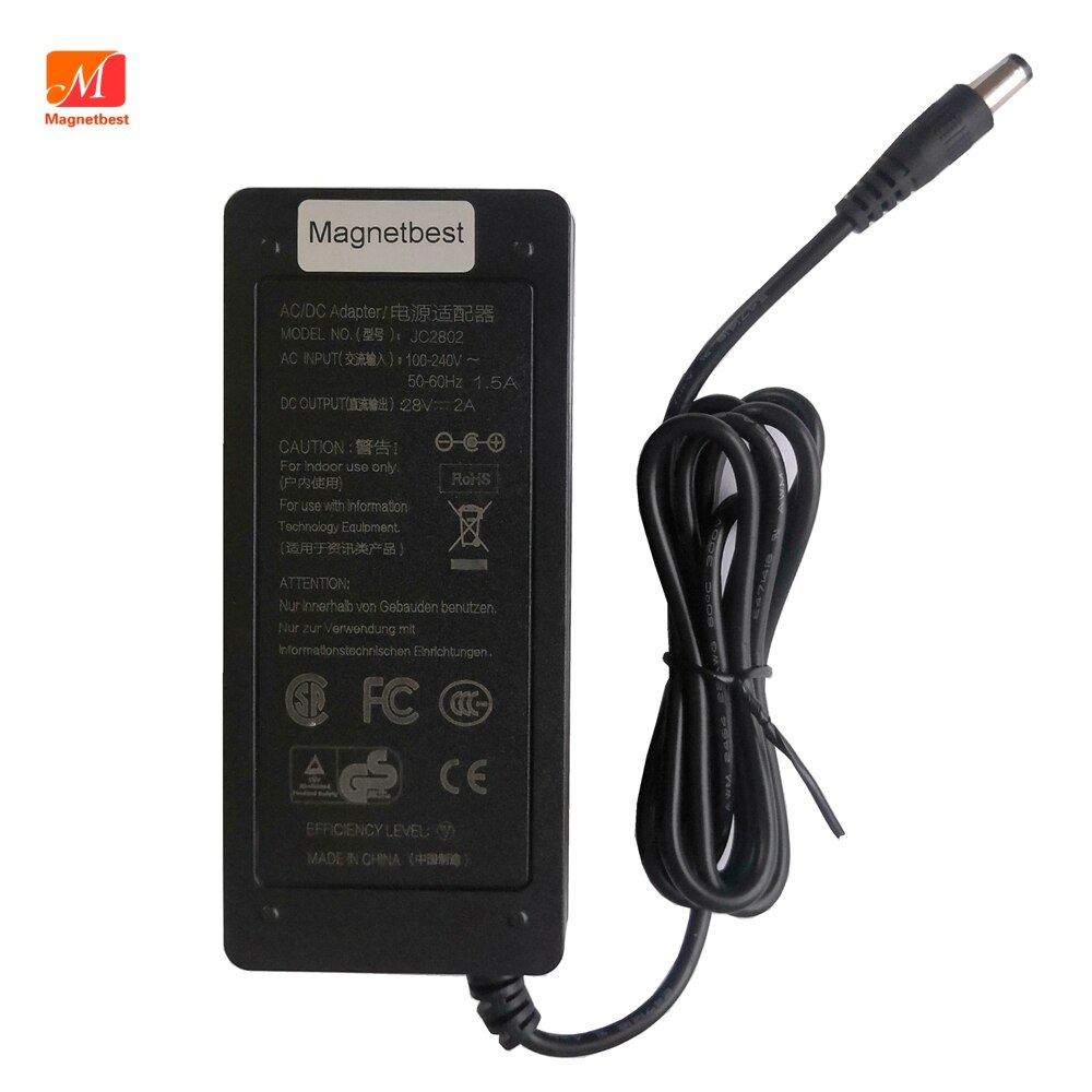 Wysokiej jakości 28V 2A AC DC Adapter przełączający ładowarka zasilająca 28V2A 56W Adapter do zasilacza DC 5.5*2.5/2.1mm