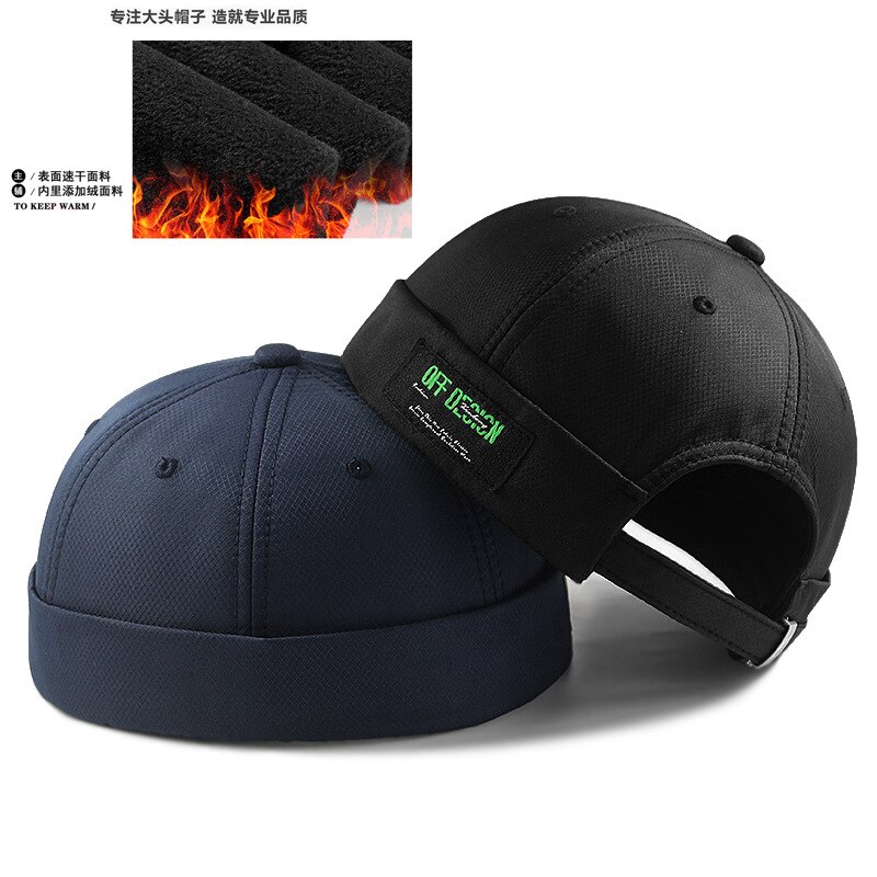 Hombre Invierno seco rápidamente boina sombrero de terciopelo gran los hombres de la cabeza de talla grande jugador sombrero gorra gorro de gran tamaño sombreros 56-60cm 61-68cm