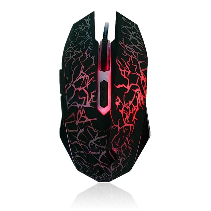 Colorful Backlight 4000DPI Optical Wired Gaming Mouse Computer Mice 6A30: Default Title