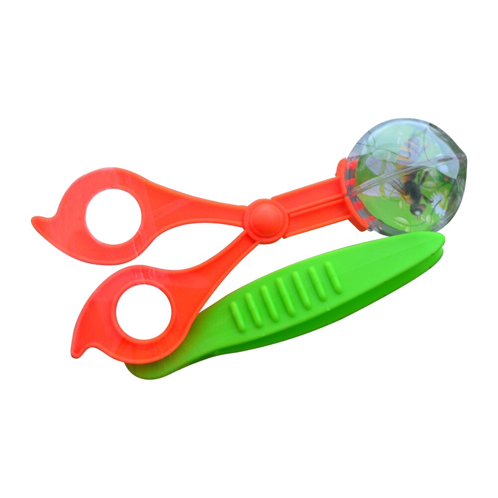 Plastic Bug Insect Catcher Scissors Tongs Tweezers For Kids Children outdoor explorer camping hiking insect catcher Handy Tool