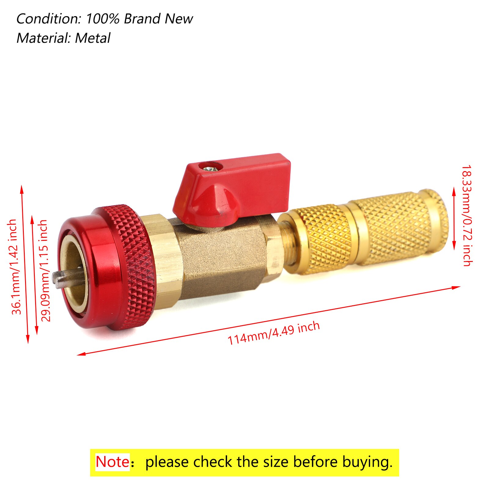 Artudatech HVAC AC Valve Core High &amp; Low Pressure Quick Remover Install Tool For R134A R12