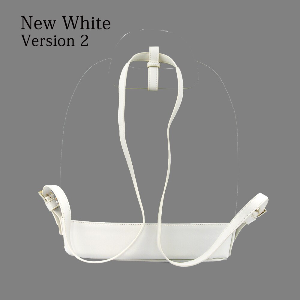 Slim Soft PU Leather Buckle Strap Bottom Backpack belt for Obag 50 O Bag 50: White