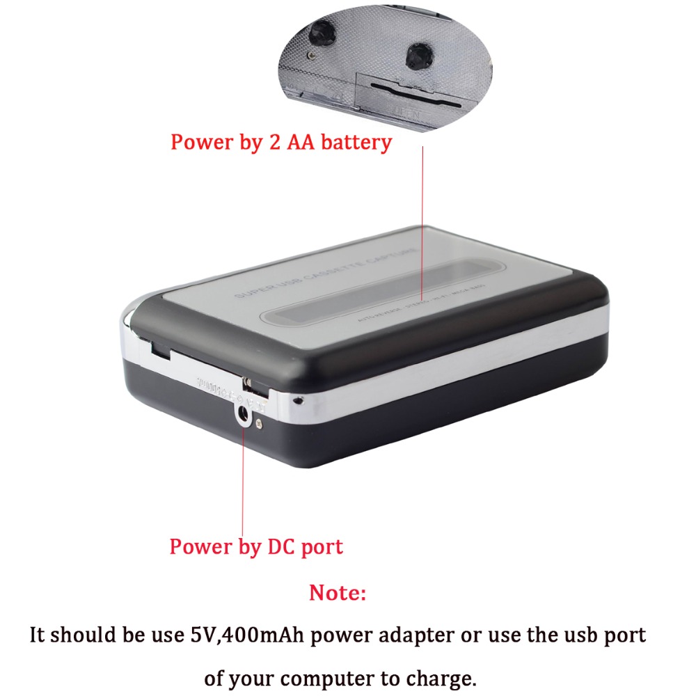 Cassette Speler Usb Cassette MP3 Converter Capture Audio Music Player Tape Cassette Recorder