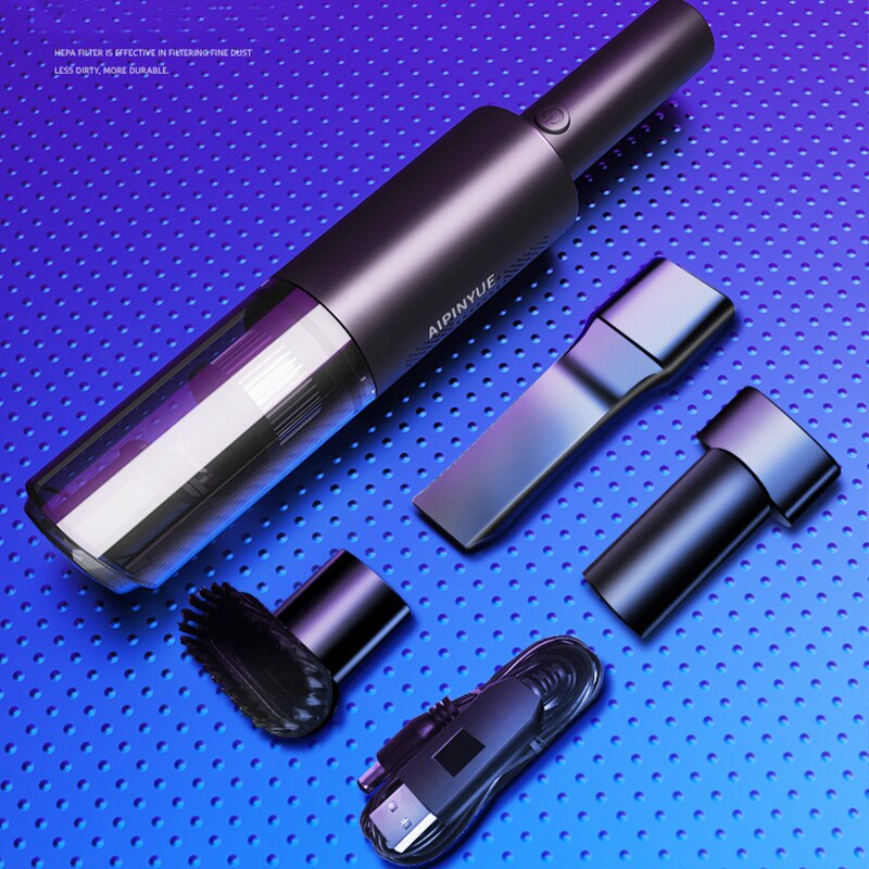 120W 6000Pa Sterke Zuigkracht Draadloze/Bedrade Handheld Stofzuiger Multifunctionele Mini Draagbare Auto Stofzuiger oplaadbare