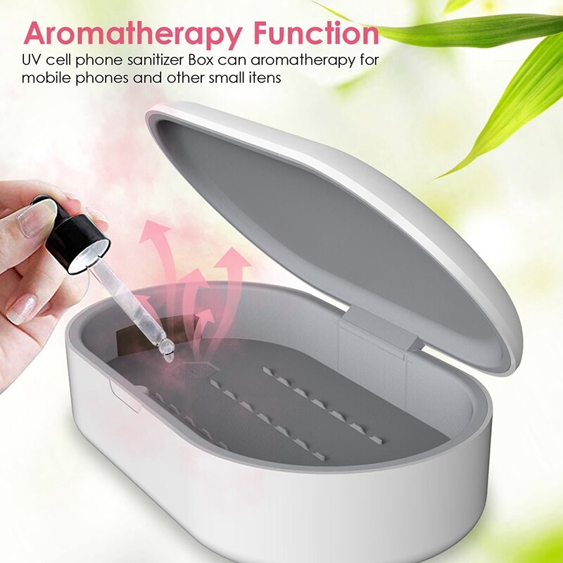 2 in 1 Handy Drahtlose Lade Desinfektion Box LED UV-Box Desinfektion Box für Telefon Zahnbürste