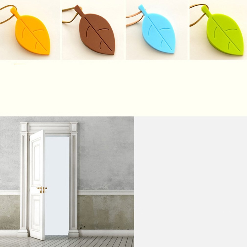 Home Leaves Door Stop Stopper Door Wedge Baby Safety Doorstop Wedge Finger Protector for Home Garden Office