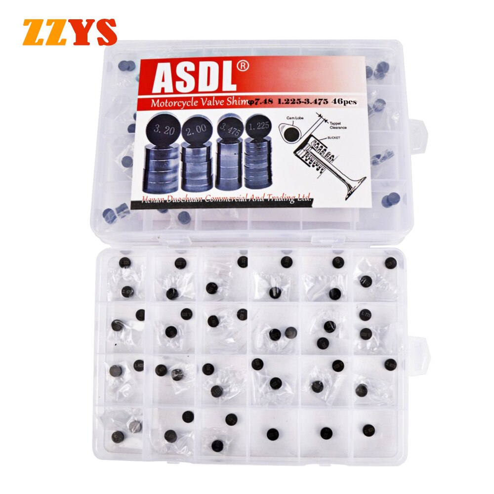 47PCS VALVE SHIMS Kit For Honda CRF150R CRF250R/X CBR1100XX - Foto 8