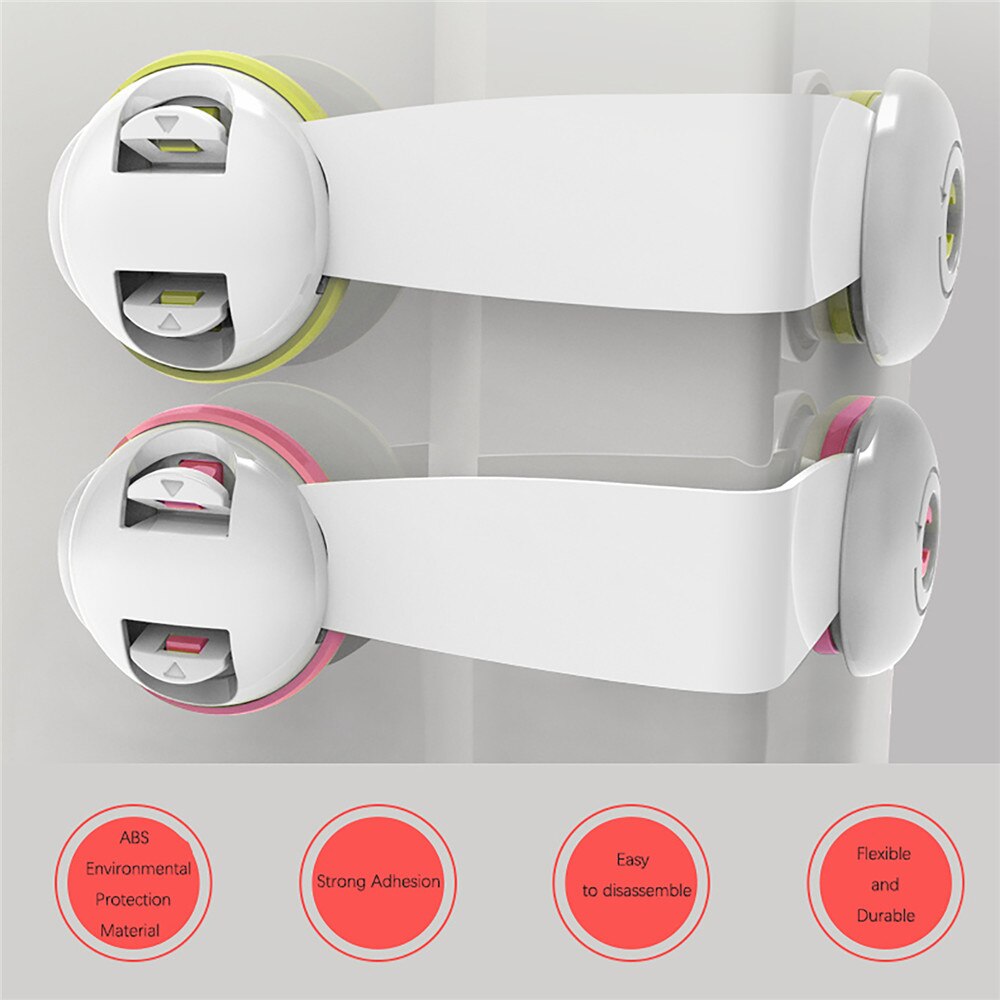 10pcs Child Safety Cabinet Lock Children Cupboard Baby Proof Lock for Kitchen Door Drawer Closet Refrigerator Household Parts