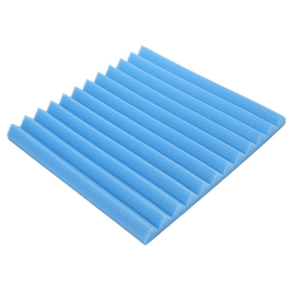 Lydisolering akustisk studie absorberende kile skumpaneler væg egnet 12 " fliser  x 1 " x studie til lyd 12 "  k9 p 0: Blå
