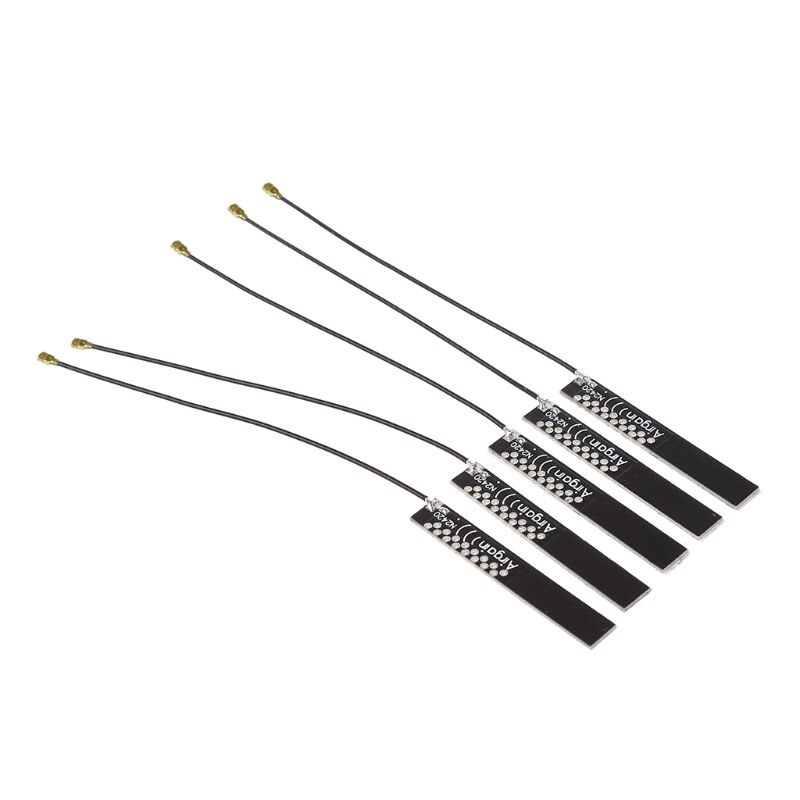 5 pièces 2.4Ghz IPX IPXE connecteur PCB intégré antenne 4dBi haut Gain WIFI antenne interne autocollant 10CM
