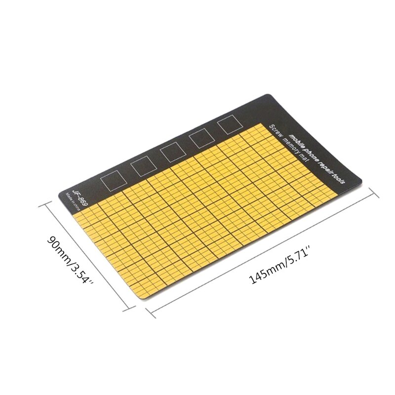 Alfombrilla de memoria magnética con tornillo, almohadilla de trabajo para herramientas de reparación de teléfonos móviles, 4 Uds.