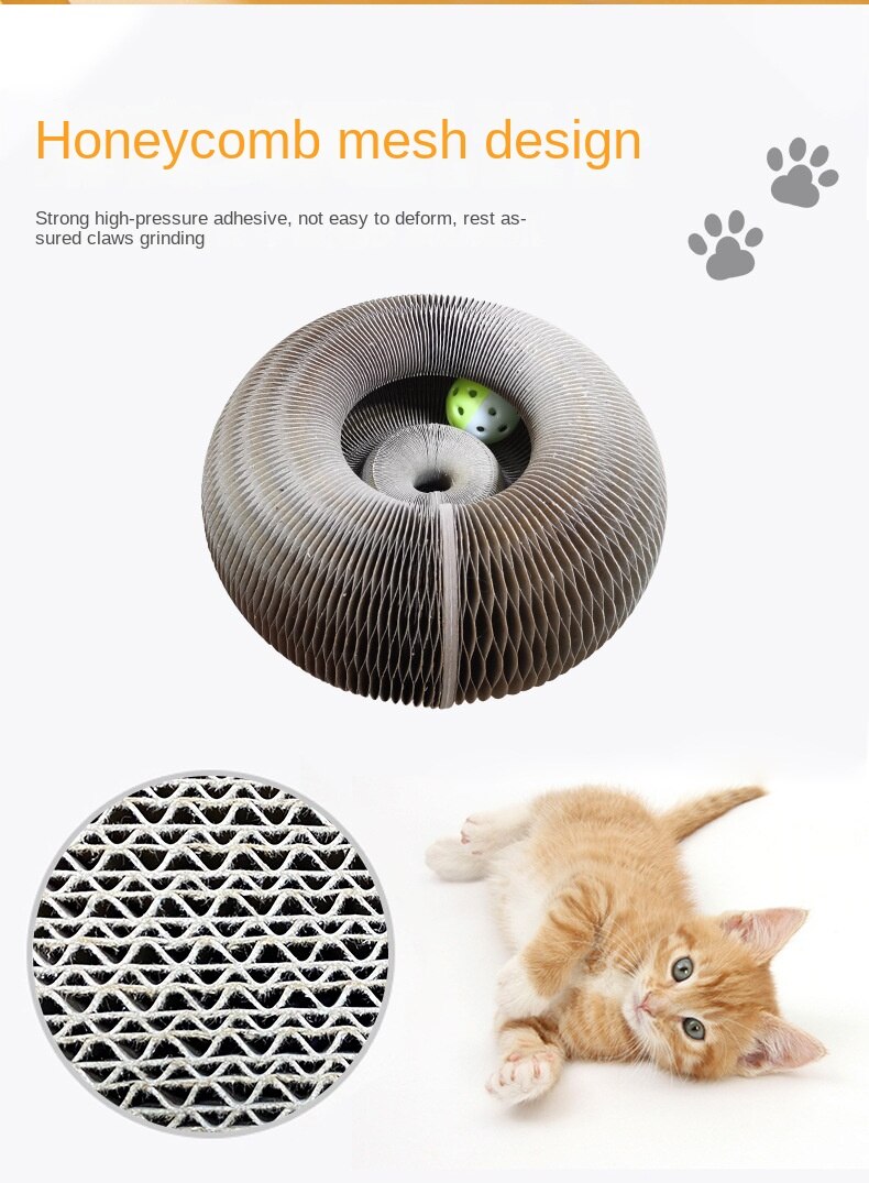 Organo magico Cat Scratch Board giocattolo per gatti con campana gatto rettifica artiglio Cat Climbing Frame Cat Scratch Toy