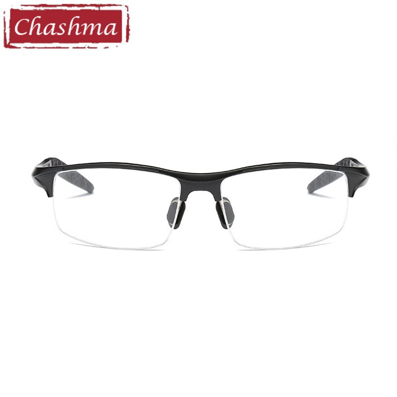 Chashma Sport Stil Männer Brillen Aluminium Magnesium Rahmen Klassische Halb Umrandeten Brille Mens Breite 145