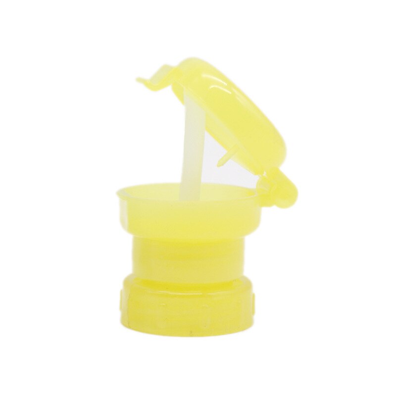 Baby Anti-Overflow Bottle Cup Straw Beverage Spill-proof Straw Cover Portable Spill Proof Water Drink Bottle Twist Cover Straw: Yellow