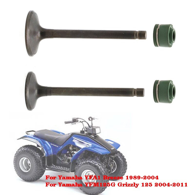 Atv Onderdelen Intake &amp; Uitlaat Kleppen Set Voor Yamaha YFA1 Breeze 1989-2004 / YFM125G Grizzly 125 2004 2005 2006 2007