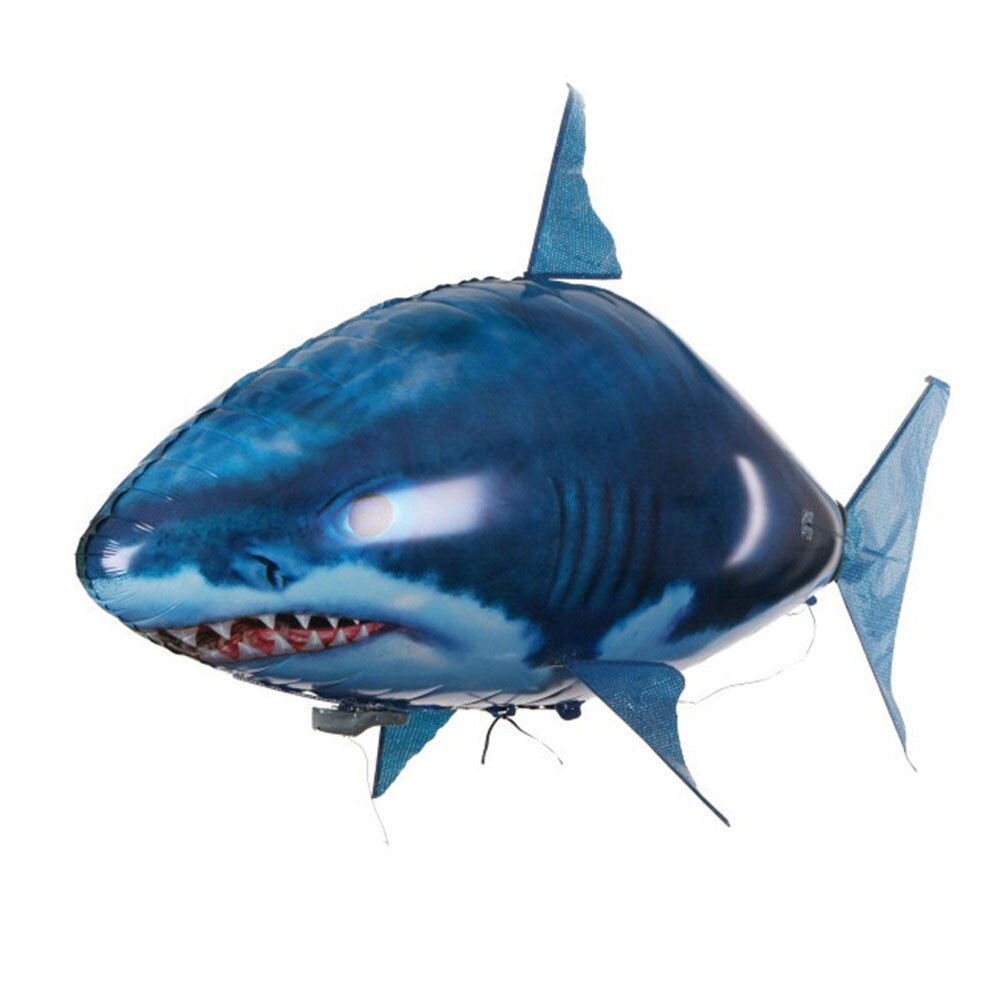 Shark Remote Control Toys Fly Air Balloon Animal Air Swimming Fish RC Toy Infrared RC Clown Fish Toy Party Decoration: Shark