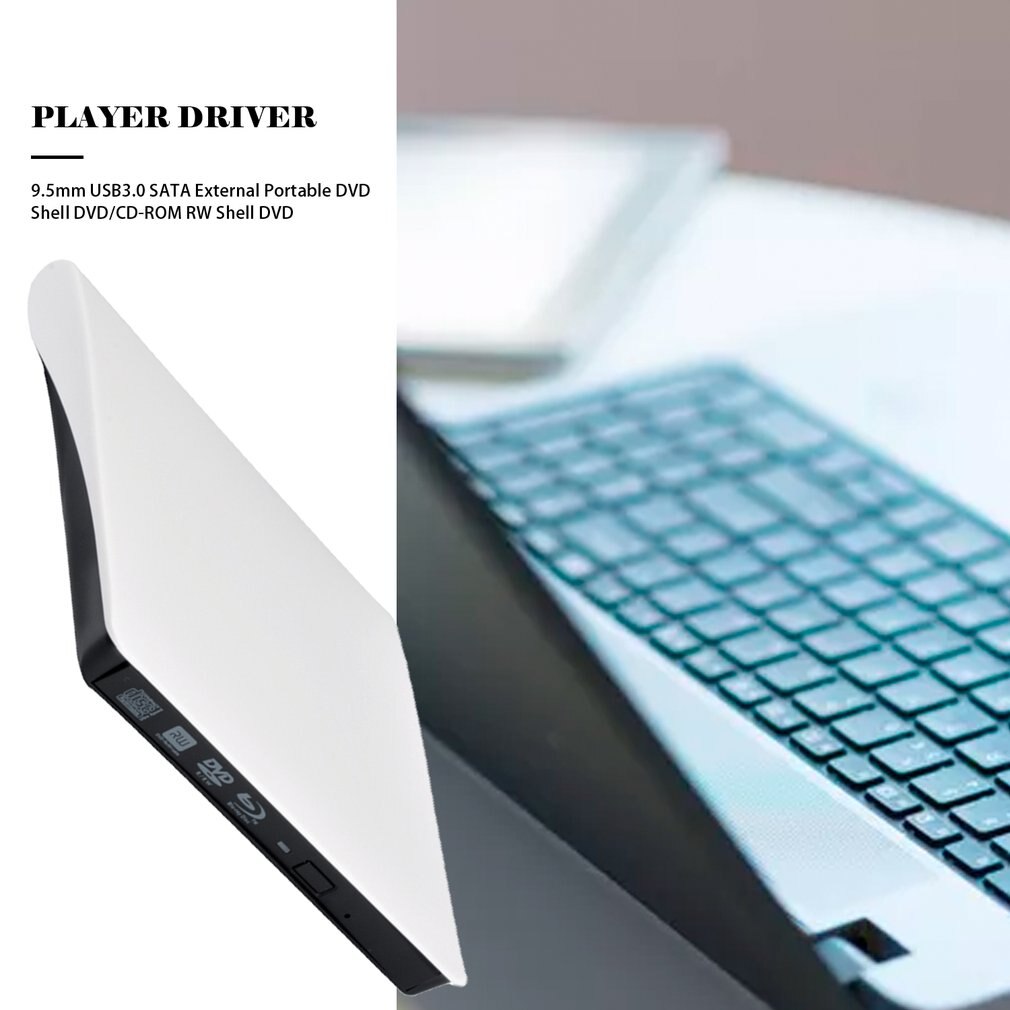 9.5mm usb 3.0 sata optische drive behuizing kit externe mobiele behuizing dvd/cd-rom behuizing voor laptop zonder optische drive