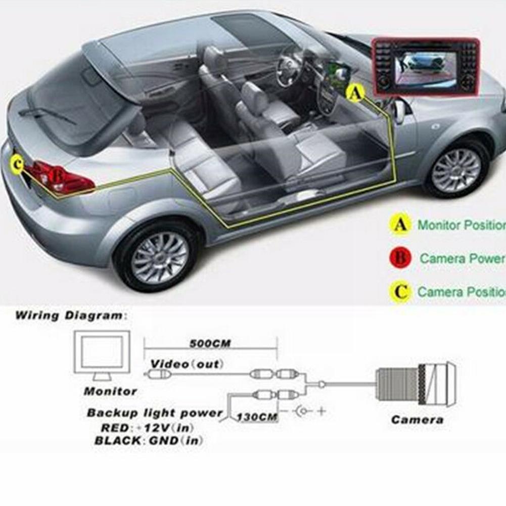 Universal Car Rearview Camera Night Reversing Car Parking Monitor Waterproof Camera Auto Camera Reversin A7v5