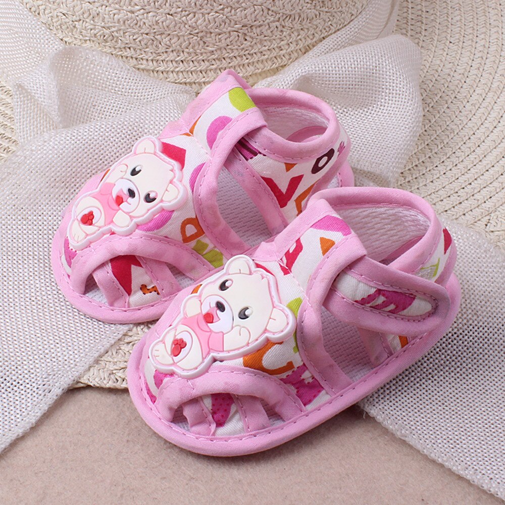 Zomer Baby Sandalen Voor Meisjes Jongens Zachte Bodem Doek Cartoon Kinderen Schoenen Little Kids Strand Sandalen Peuter Sneakers