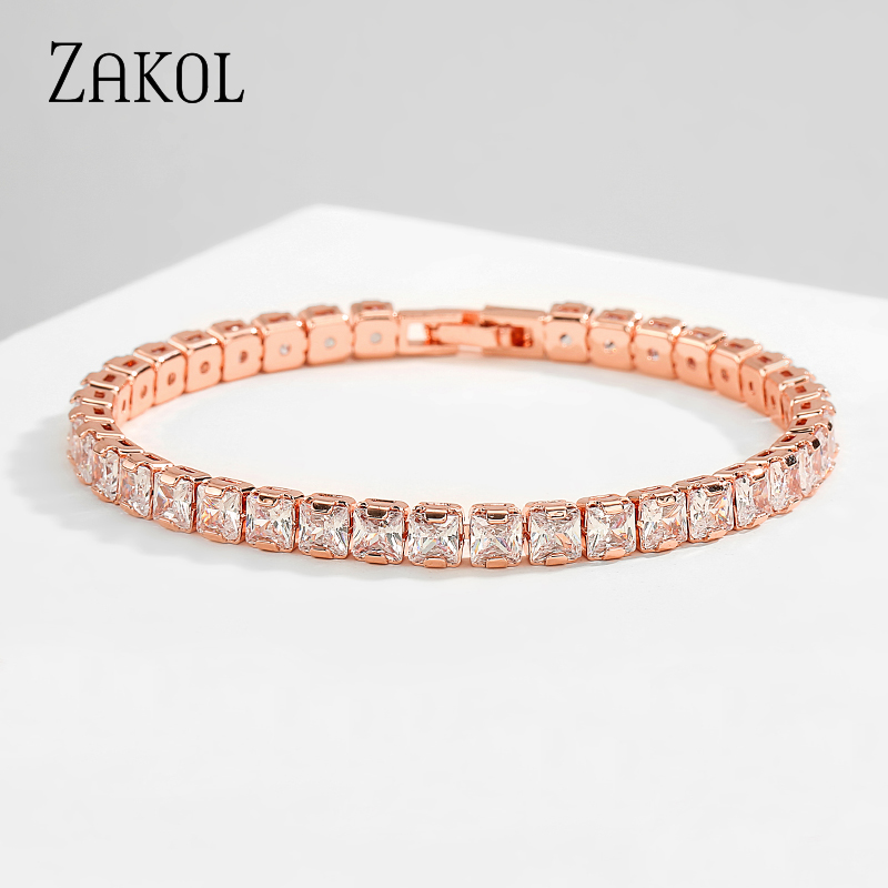 ZAKadvocate-Bracelets à breloques Kendny Square Cubic Conia pour femmes, coréenne, Bracelet en argent, ixde mariage, Bijoux musicien, contre-indiqué, 2211