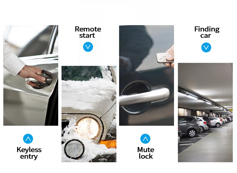 Keyless Entry System Fern Starten Motor Start Stop Taste Auto Alarm mit Autostart Zündung System Zentrale Schloss Automotive Pke