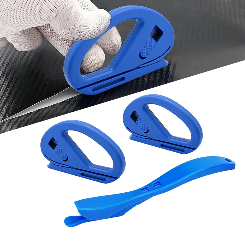 3Pcs Wrapping Paper Cutter Wrap Film Cutter Safety Paper Cutting Tool for Window Tint Car Wrap Craft Making