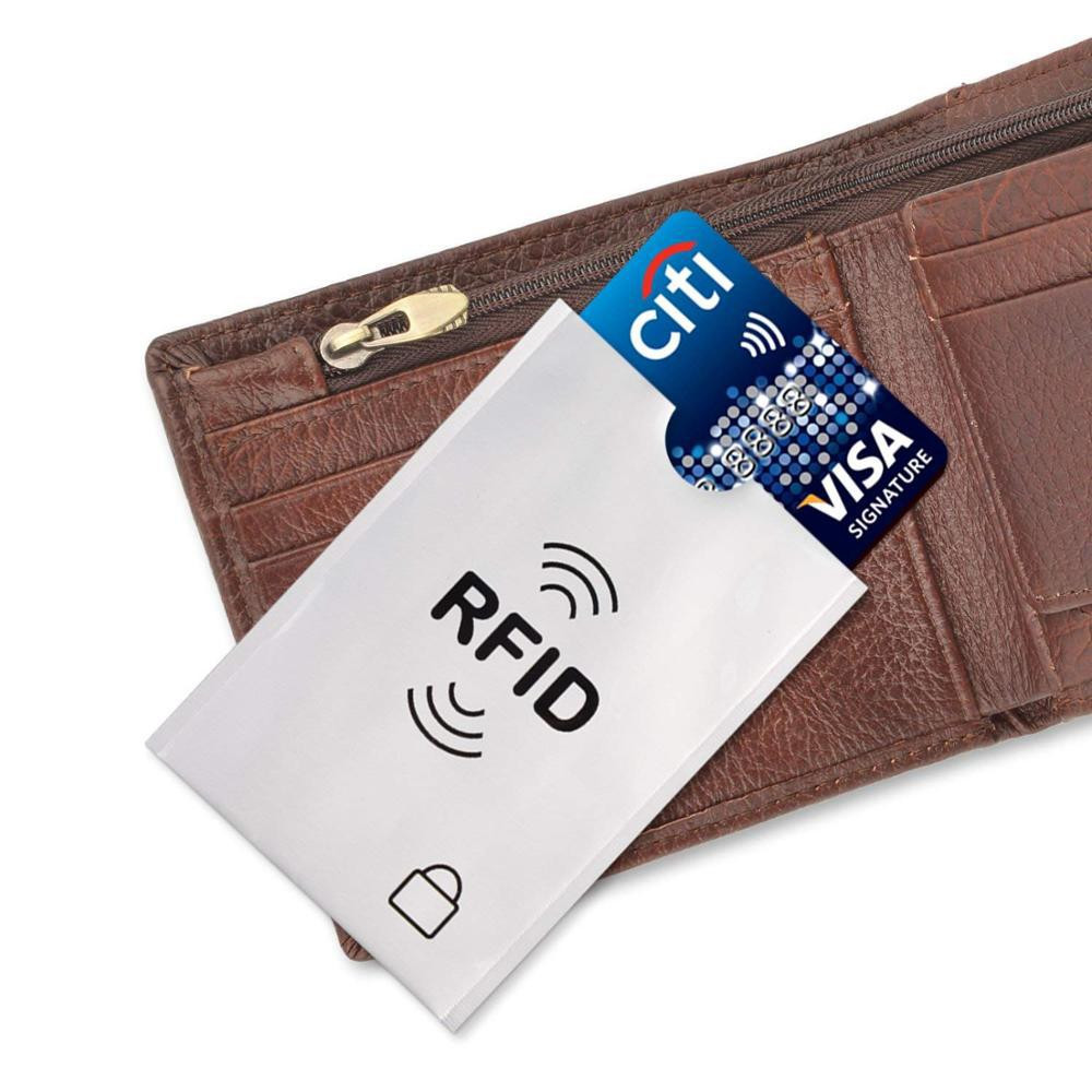 10Pcs RFID Shielded Sleeve Card Blocking Protector Debit Credit Contactless NFC Security Card Prevent Unauthorized Scanning
