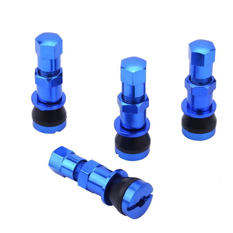 NS Modify Car Tire Valve Stem Caps 4Pcs Bolt-in Aluminum Valve Caps Car Wheel Tires Air Valves Tyre Stems Dust Caps Car Part